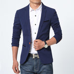 High Quality Cotton Luxury Men Blazer