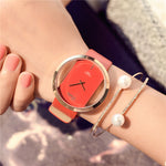 High Quality Leather Strap Women Watch