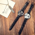 Creative Leather Waterproof LED Watch