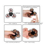 Led flying fidget spinner drone